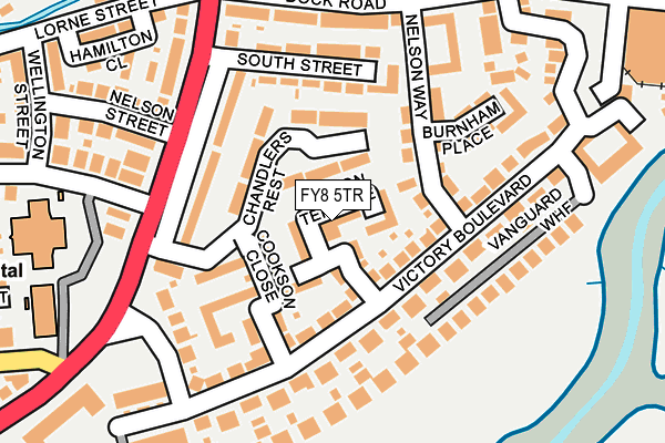 FY8 5TR map - OS OpenMap – Local (Ordnance Survey)