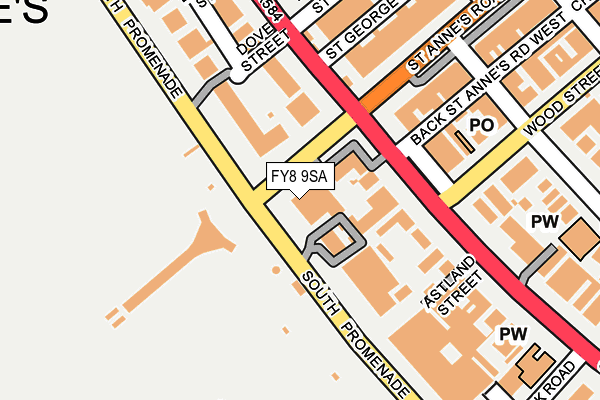 FY8 9SA map - OS OpenMap – Local (Ordnance Survey)