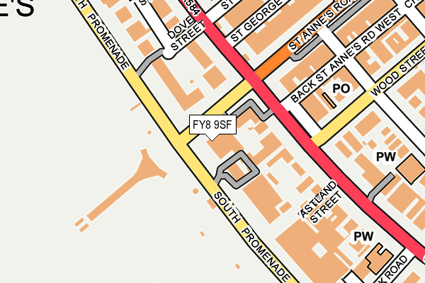 FY8 9SF map - OS OpenMap – Local (Ordnance Survey)