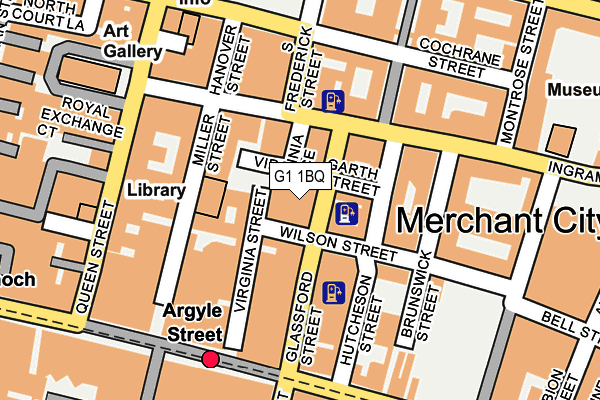 G1 1BQ map - OS OpenMap – Local (Ordnance Survey)