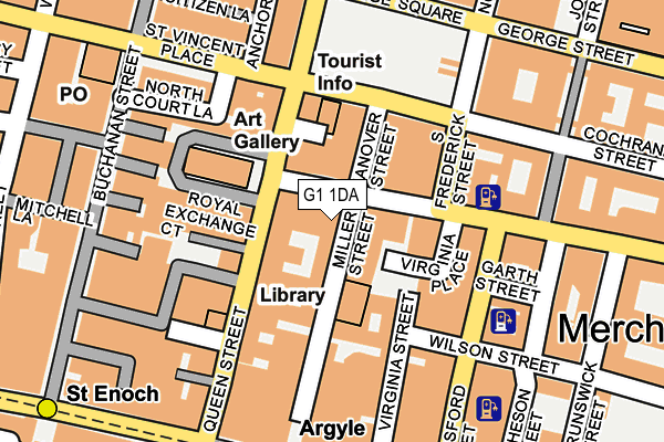 G1 1DA map - OS OpenMap – Local (Ordnance Survey)