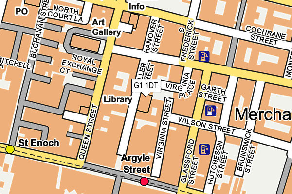 G1 1DT map - OS OpenMap – Local (Ordnance Survey)