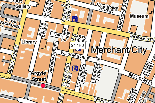 G1 1HD map - OS OpenMap – Local (Ordnance Survey)