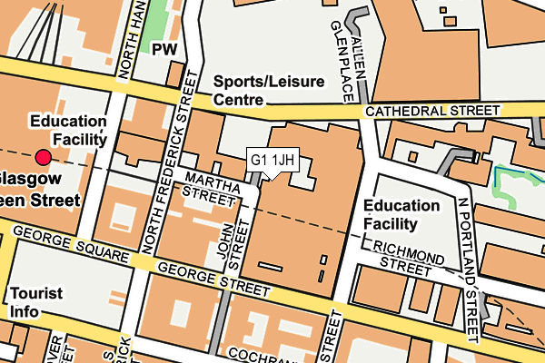 G1 1JH map - OS OpenMap – Local (Ordnance Survey)