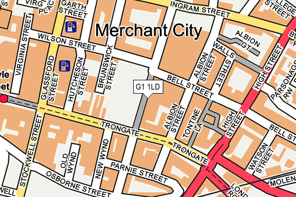 G1 1LD map - OS OpenMap – Local (Ordnance Survey)