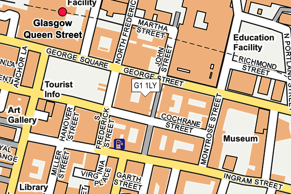 G1 1LY map - OS OpenMap – Local (Ordnance Survey)