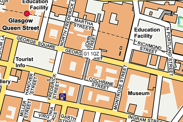 G1 1QZ map - OS OpenMap – Local (Ordnance Survey)