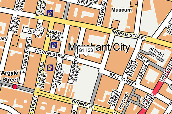 G1 1SS map - OS OpenMap – Local (Ordnance Survey)