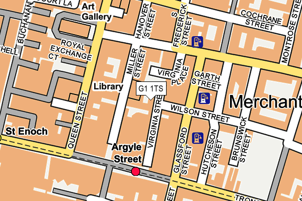 G1 1TS map - OS OpenMap – Local (Ordnance Survey)