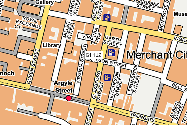 G1 1UZ map - OS OpenMap – Local (Ordnance Survey)