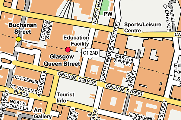 G1 2AD map - OS OpenMap – Local (Ordnance Survey)