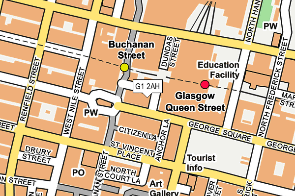 G1 2AH map - OS OpenMap – Local (Ordnance Survey)