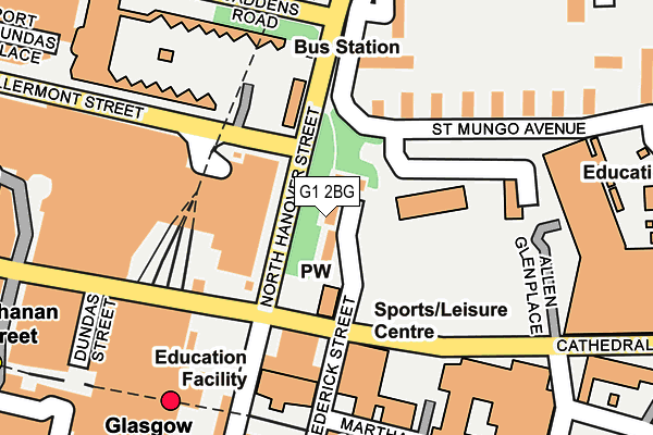 G1 2BG map - OS OpenMap – Local (Ordnance Survey)