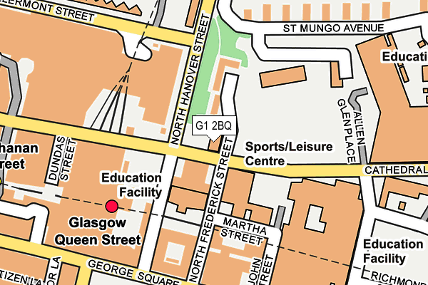 G1 2BQ map - OS OpenMap – Local (Ordnance Survey)