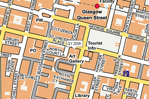 G1 2DW map - OS OpenMap – Local (Ordnance Survey)