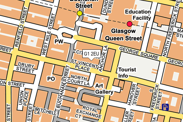 G1 2EU map - OS OpenMap – Local (Ordnance Survey)