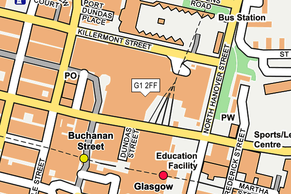 G1 2FF map - OS OpenMap – Local (Ordnance Survey)