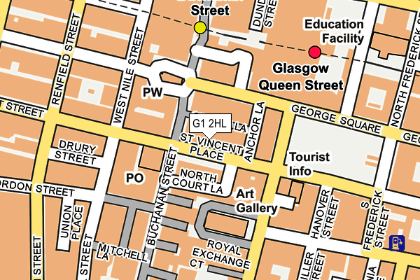 G1 2HL map - OS OpenMap – Local (Ordnance Survey)