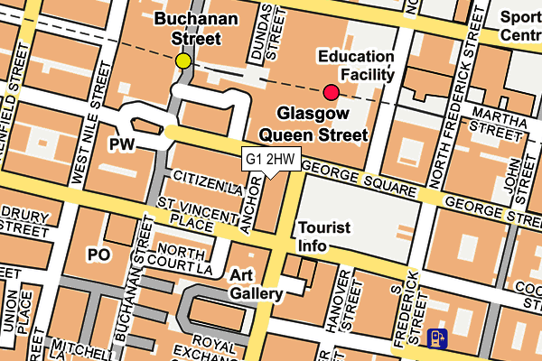 G1 2HW map - OS OpenMap – Local (Ordnance Survey)