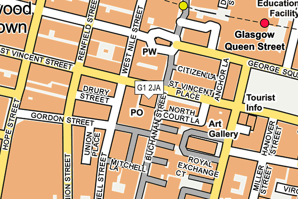 G1 2JA map - OS OpenMap – Local (Ordnance Survey)