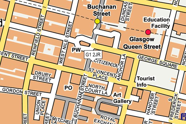 G1 2JR map - OS OpenMap – Local (Ordnance Survey)