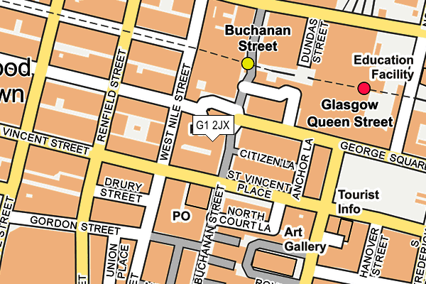 G1 2JX map - OS OpenMap – Local (Ordnance Survey)