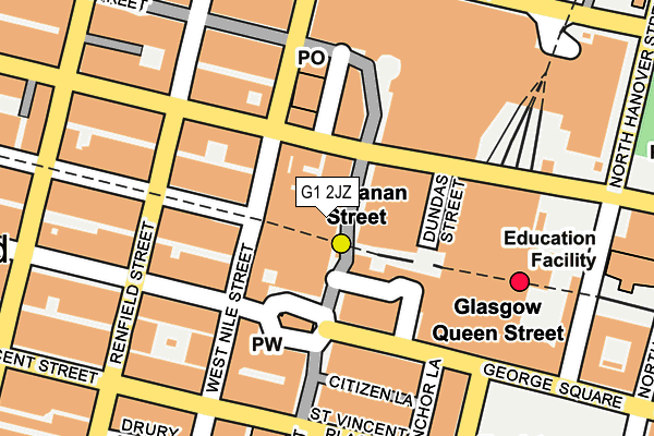 G1 2JZ map - OS OpenMap – Local (Ordnance Survey)