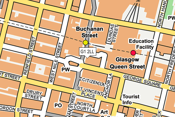 G1 2LL map - OS OpenMap – Local (Ordnance Survey)