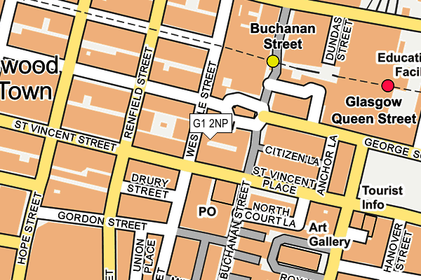 G1 2NP map - OS OpenMap – Local (Ordnance Survey)