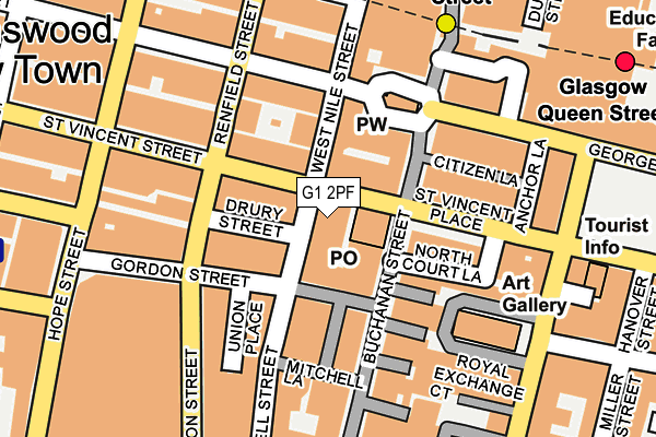 G1 2PF map - OS OpenMap – Local (Ordnance Survey)