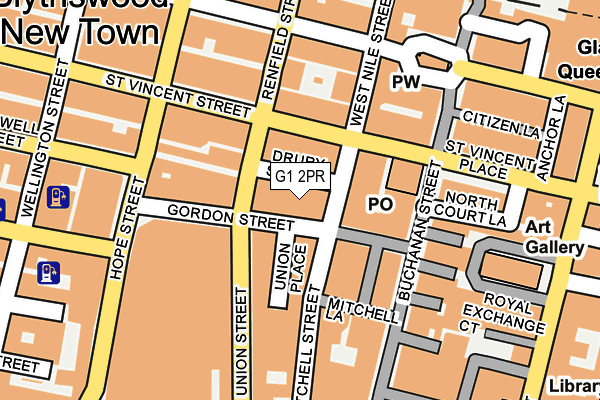 G1 2PR map - OS OpenMap – Local (Ordnance Survey)