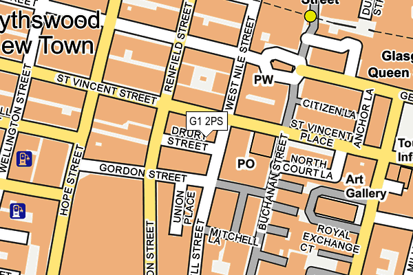 G1 2PS map - OS OpenMap – Local (Ordnance Survey)