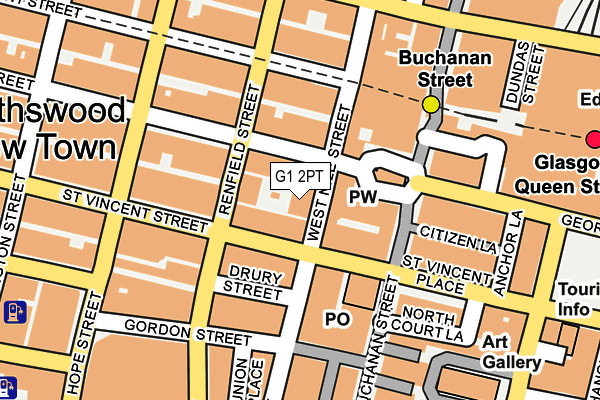 G1 2PT map - OS OpenMap – Local (Ordnance Survey)