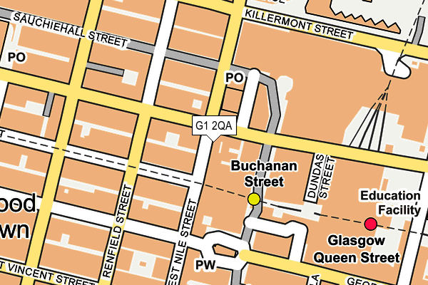 G1 2QA map - OS OpenMap – Local (Ordnance Survey)