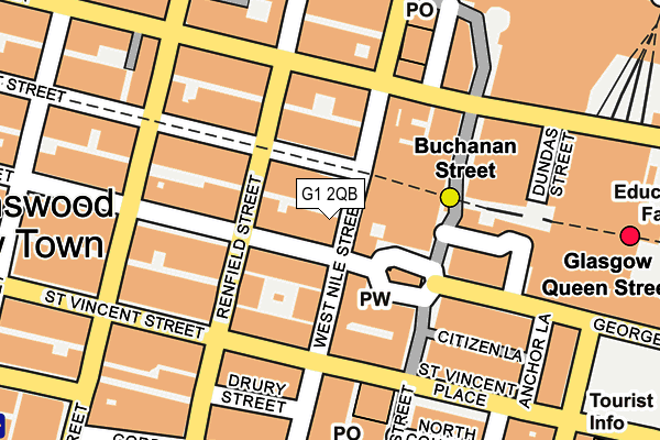 G1 2QB map - OS OpenMap – Local (Ordnance Survey)