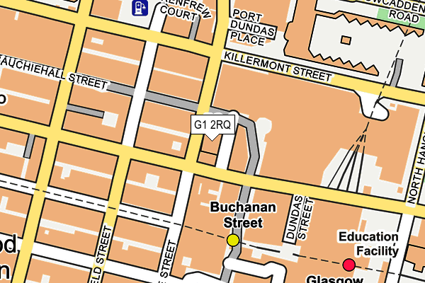 G1 2RQ map - OS OpenMap – Local (Ordnance Survey)