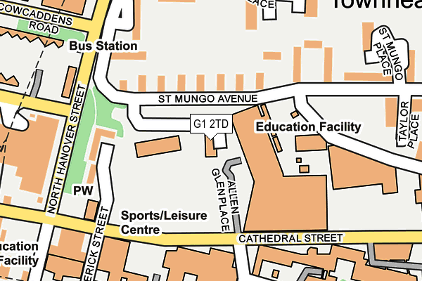 G1 2TD map - OS OpenMap – Local (Ordnance Survey)