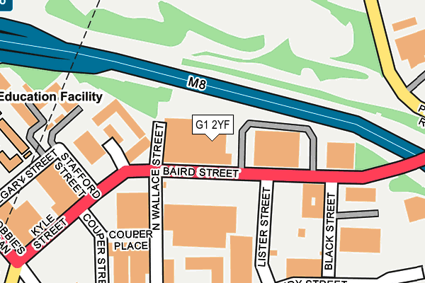 G1 2YF map - OS OpenMap – Local (Ordnance Survey)