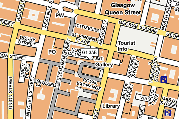 G1 3AB map - OS OpenMap – Local (Ordnance Survey)