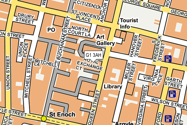 G1 3AH map - OS OpenMap – Local (Ordnance Survey)