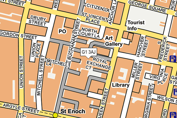 G1 3AJ map - OS OpenMap – Local (Ordnance Survey)