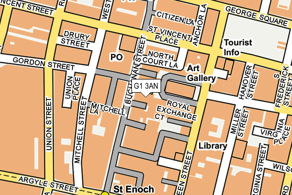 G1 3AN map - OS OpenMap – Local (Ordnance Survey)