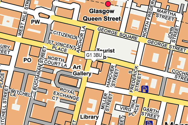 G1 3BU map - OS OpenMap – Local (Ordnance Survey)