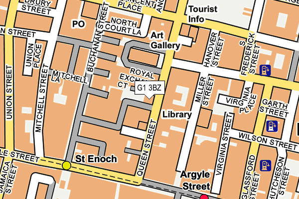 G1 3BZ map - OS OpenMap – Local (Ordnance Survey)