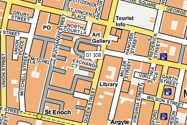 G1 3DB map - OS OpenMap – Local (Ordnance Survey)