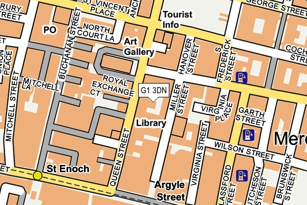 G1 3DN map - OS OpenMap – Local (Ordnance Survey)