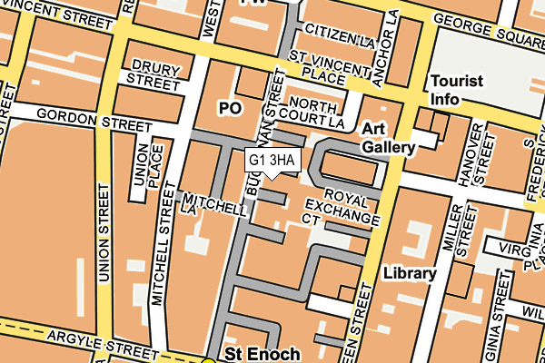 G1 3HA map - OS OpenMap – Local (Ordnance Survey)