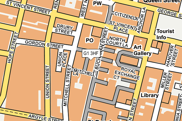G1 3HF map - OS OpenMap – Local (Ordnance Survey)