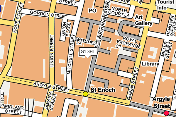 G1 3HL map - OS OpenMap – Local (Ordnance Survey)