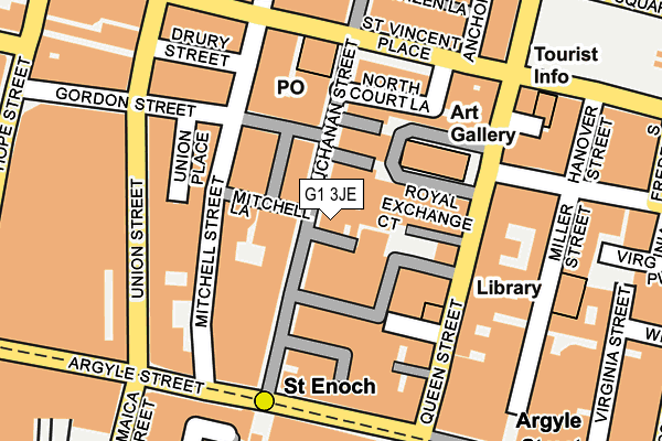 G1 3JE map - OS OpenMap – Local (Ordnance Survey)